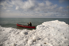 Man in Canoe