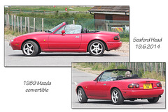 1989 Mazda convertible - Seaford - 19.6.2014