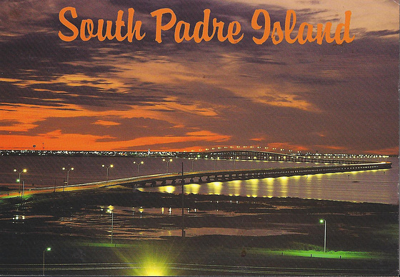 South Padre Island (poŝtkarto de Peter E.Browne pri B.Traven)