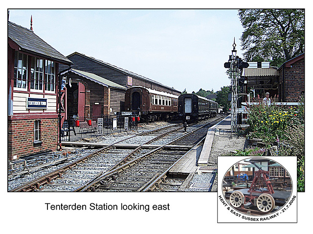 KESR Tenterden Station looking east - 21.7.2006