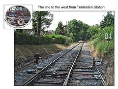 KESR west  from Tenterden Station - 21.7.2006