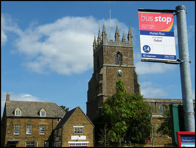 Deddington bus stop