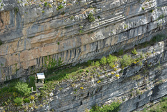 paroi sous le barrage de Castellane