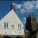 Deddington town hall and church