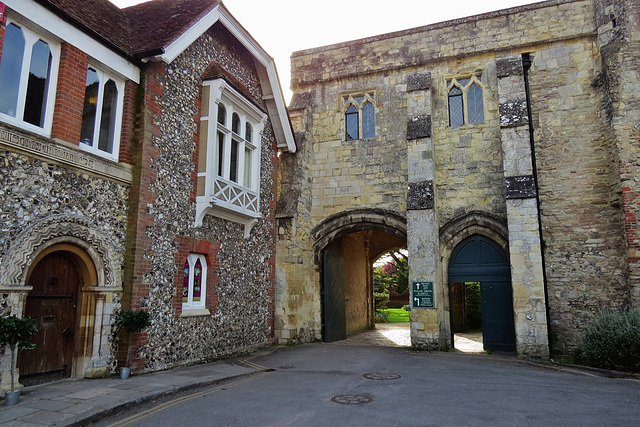 chichester cathedral  , bishops palace gatehouse