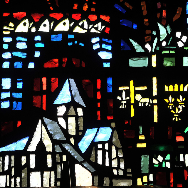 Dalle de verre de Gabriel Loire - Eglise de Vimoutiers