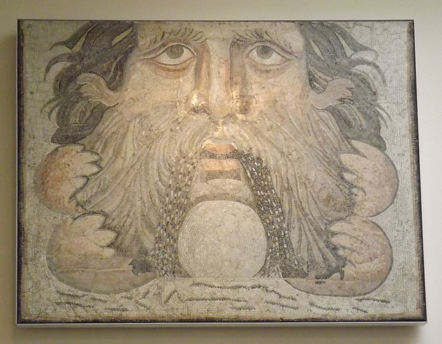 Mosaic Panel with Oceanus from Carthage in the British Museum, May 2014