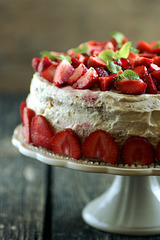 Maasika-kohupiimatort / Strawberry cake