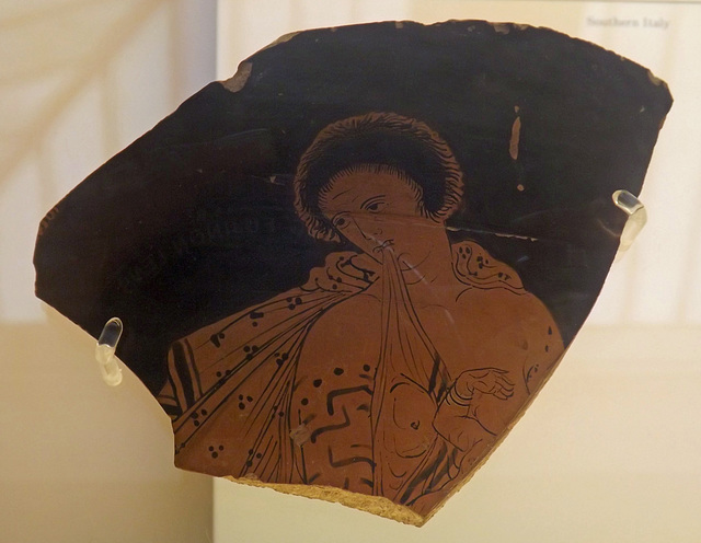 Fragment of a Calyx-Krater Attributed to the Sisyphus Painter in the British Museum, May 2014