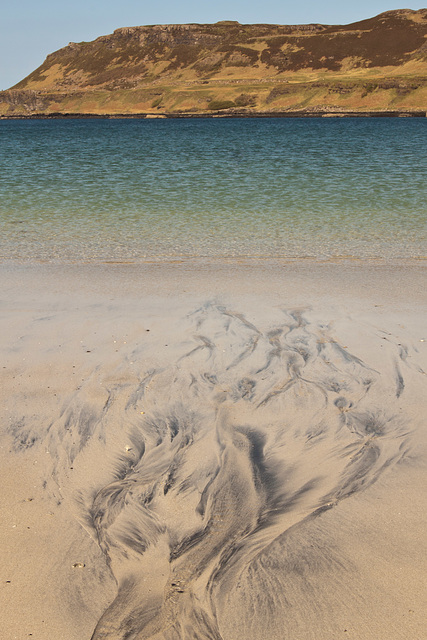 Sand patterns on Calgary Beach