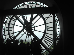 Clock from inside the Musee d' Orsay