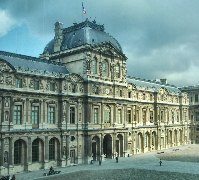 Interiour courtyard at the Louvre