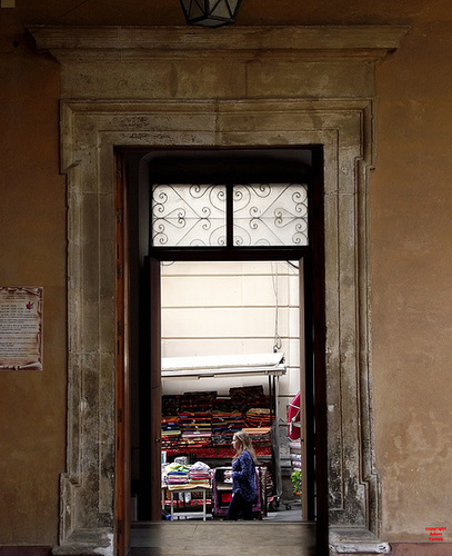 Door to street