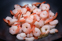 Sautéing Shrimp