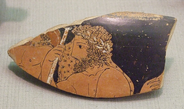 Fragment of a Krater Attributed to the Black Fury Painter in the Princeton University Art Museum, July 2011