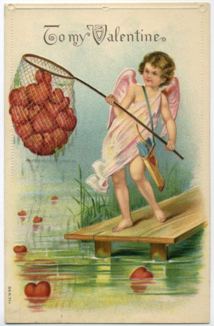 Cupid Netting Hearts