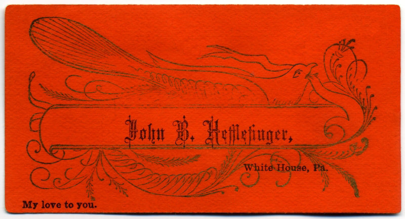 John B. Hefflefinger, White House, Pa., My Love to You