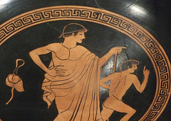 Detail of a Terracotta Kylix Attributed to the Painter of NY GR576 in the Metropolitan Museum of Art, April 2011