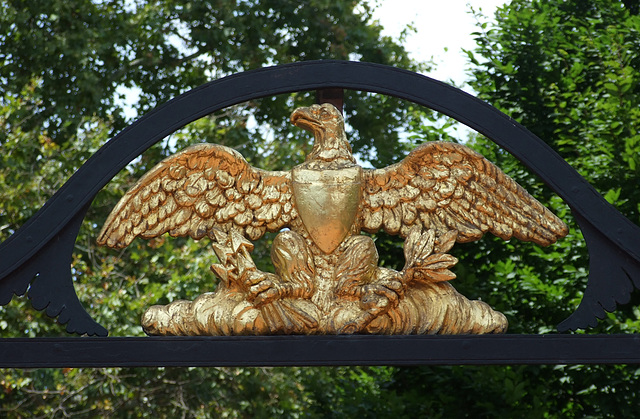 Detail of an Eagle on a Gate in Philadelphia, August 2009