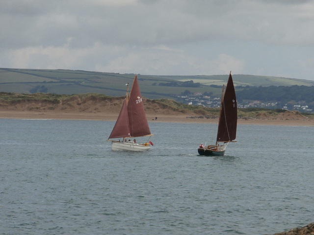 Two of the competing boats