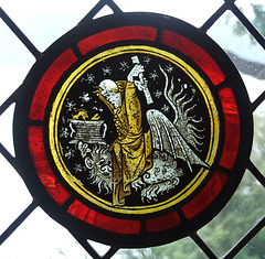 Grotesque Stained Glass in the Cloisters, June 2011