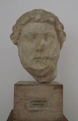 Portrait of the Emperor Hadrian in the Bardo Museum, June 2014