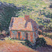 Detail of Customhouse, Varengeville by Monet in the Philadelphia Museum of Art, January 2012