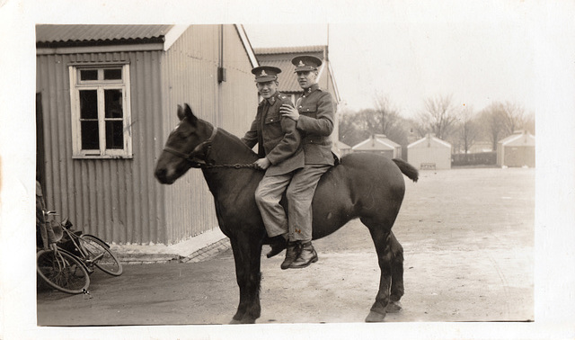 Gunner Brown and Gunner Wilson Royal Field Artillery, on 'Stella'