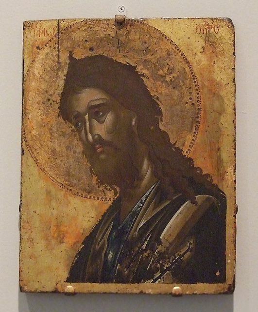John the Baptist Icon in the Princeton University Art Museum, July 2011