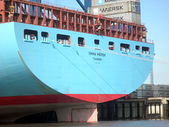 Heckansicht der EMMA MAERSK