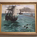 The Steamboat, Seascape with Porpoises by Manet in the Philadelphia Museum of Art, January 2012