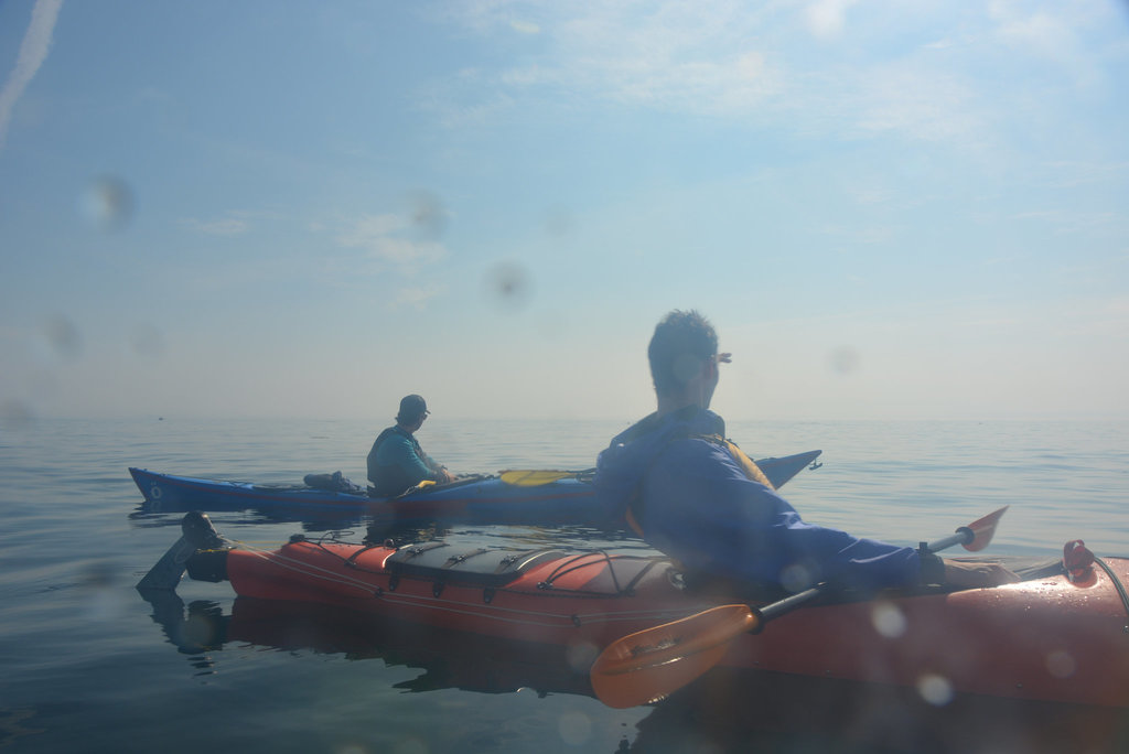 canoë dans le krill