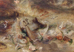 Detail of The Slave Ship by Turner in the Boston Museum of Fine Arts, June 2010