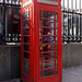 Telephone Booth in Front of the British Museum in London, April 2013