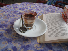 Caffe Marrocchino and a book on Via Cavour