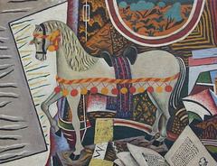 Detail of Horse, Pipe, and Red Flower by Miro in the Philadelphia Museum of Art, August 2009