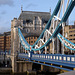 Detail of Tower Bridge in London, April 2013