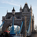 Detail of Tower Bridge in London, April 2013