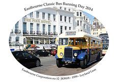 Eastbourne Corporation 12 - JK 8418 - Leyland Lion - Eastbourne - 3.8.2014