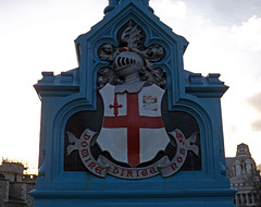 Detail of Tower Bridge in London, April 2013