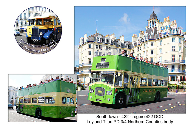 Southdown - 1964 Leyland Titan 422 DCD - Eastbourne - 3.8.2014