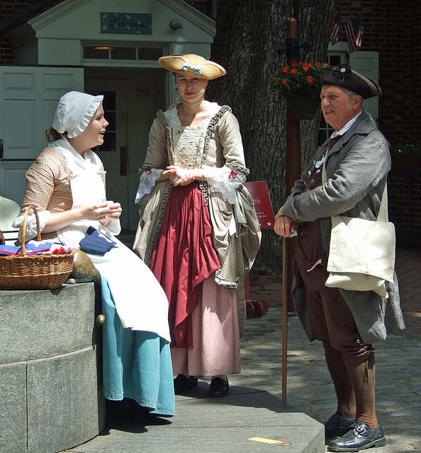 Reinactors at the Betsy Ross House in Philadelphia, August 2009