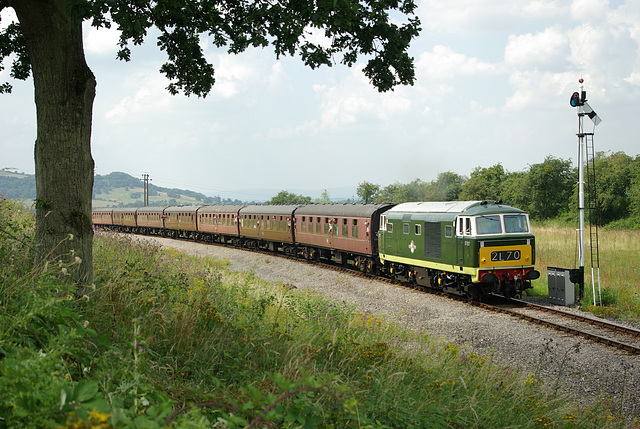 'Hymek' D7017, Greet Tunnel - GWR.