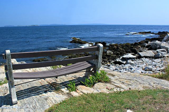 Seaside bench