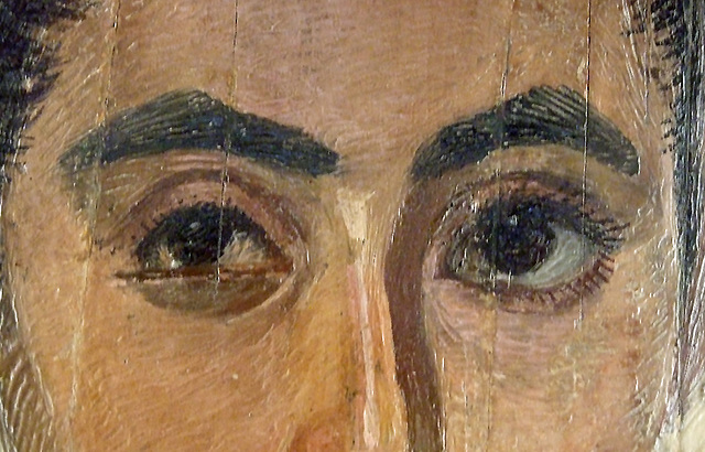 Detail of the Youth with a Surgical Cut in the Right Eye in the Metropolitan Museum of Art, March 2011