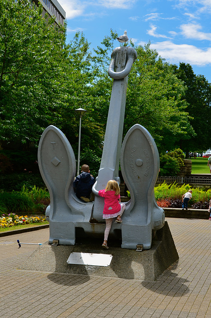 HMS ARK ROYAL's anchor, Plymouth