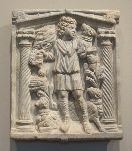 The Good Shepherd, Relief from a Christian Sarcophagus in the Princeton University Art Museum, July 2011