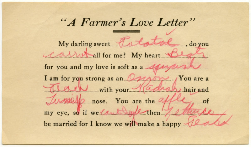 A Farmer's Love Letter