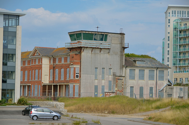 The old RNAS Portland control tower