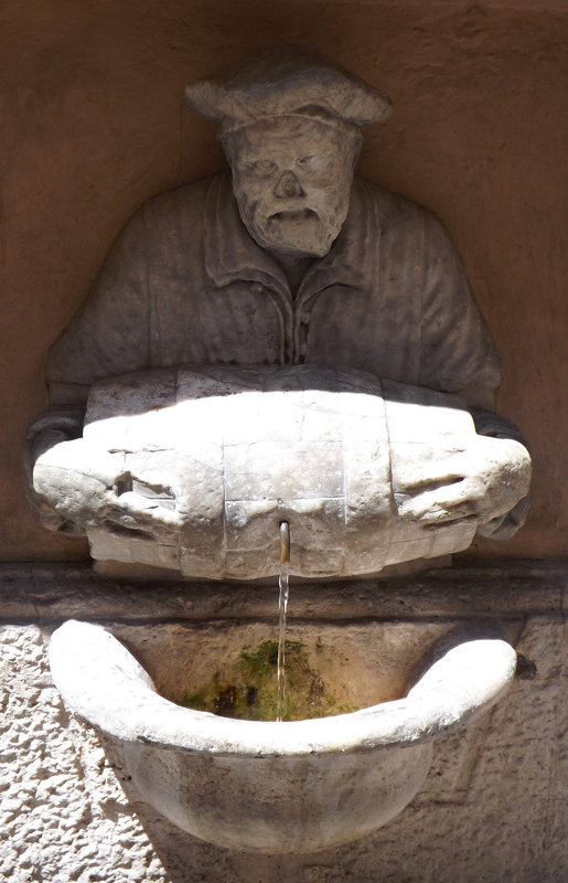 Il Facchino, the Talking Statue off the Via Del Corso in Rome, June 2014